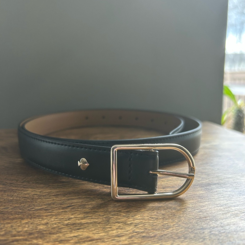 kate spade Black Leather Belt